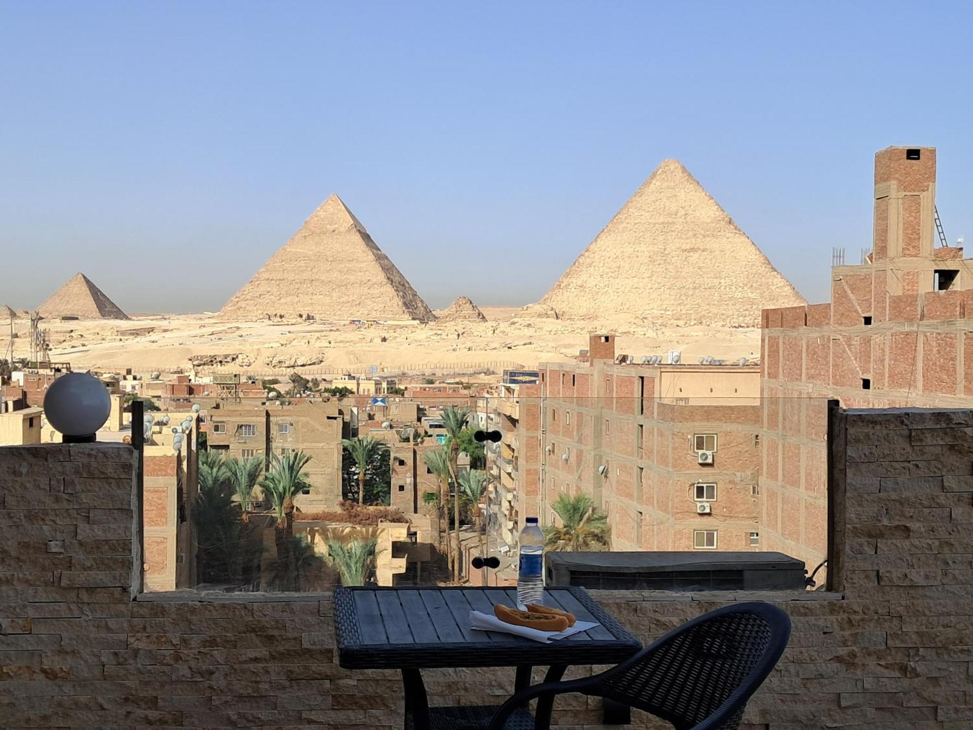 Piramide De Giza View Inn Kafrat al Jabal ภายนอก รูปภาพ